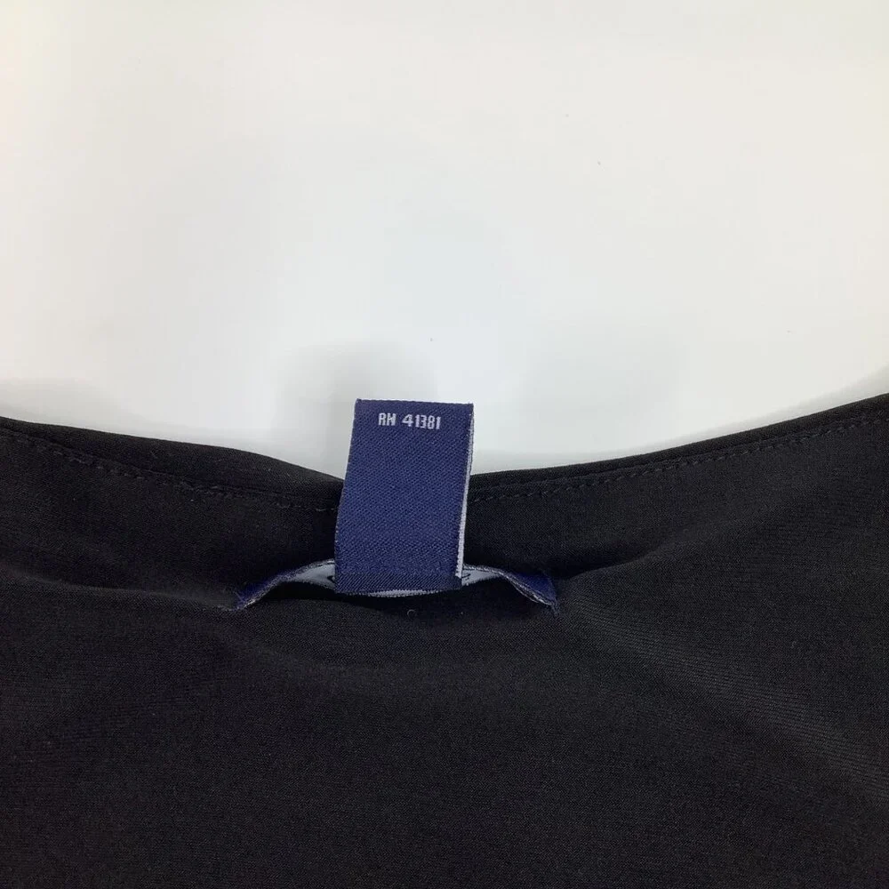 Chaps Highland Black Dress Medium iWith Sequined Shoulders 3/4 Sleeves & Midi NW - Picture 10 of 10